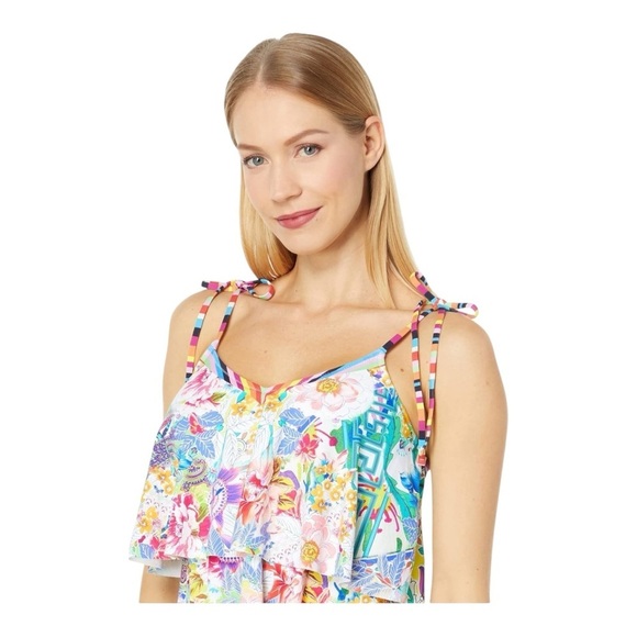 Johnny Was Tie Tankini Top NWT - Picture 3 of 6